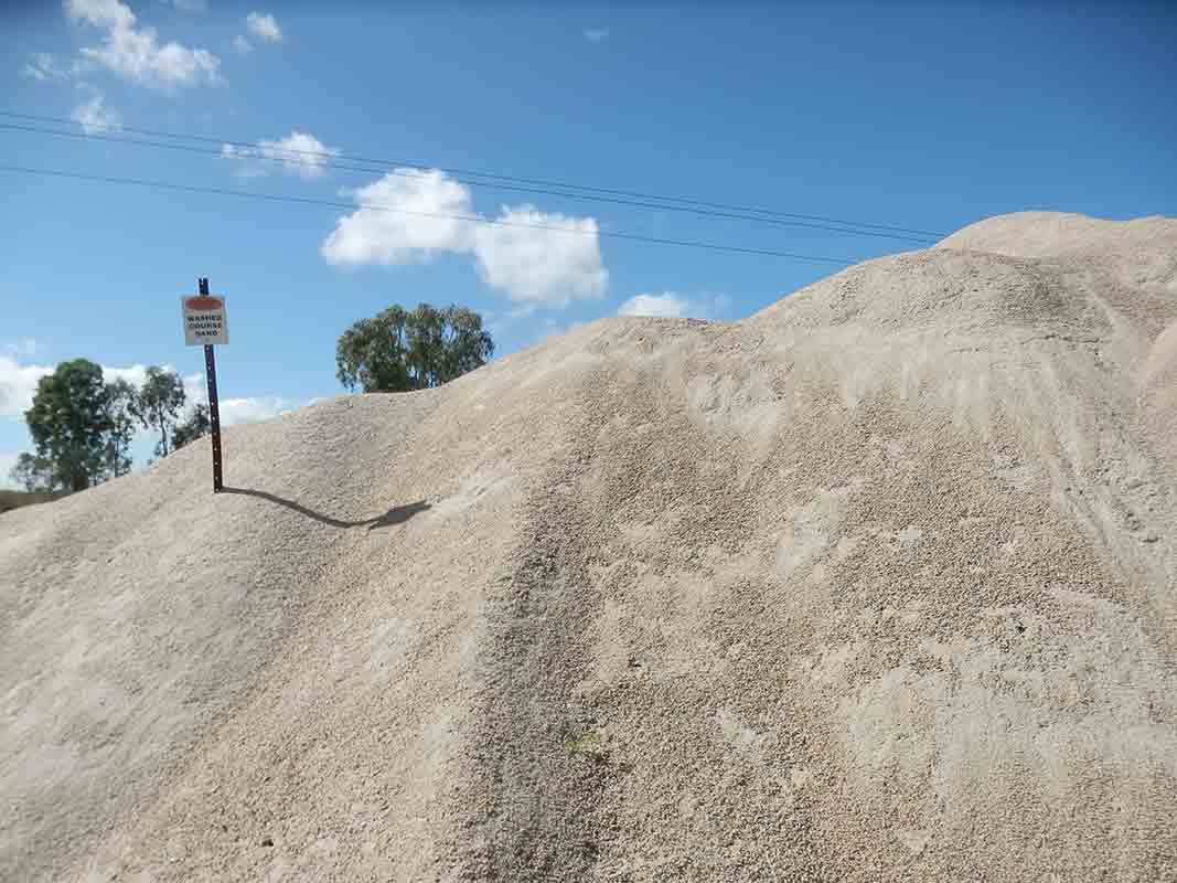 Coarse Sand Pile — Commercial Bulk Sand Supply in Walkamin, QLD